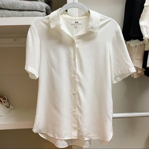 UNIQLO Rayon Short Sleeve Blouse XS